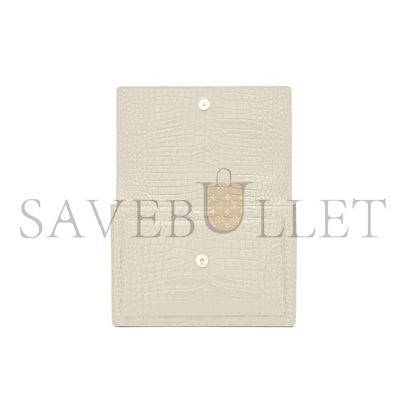 YSL SUNSET MEDIUM IN CROCODILE-EMBOSSED LEATHER 442906DND0J9207 (22*16*6.5cm) YSL SUNSET MEDIUM IN CROCODILE-EMBOSSED LEATHER 442906DND0J9207 (22*16*6.5cm)